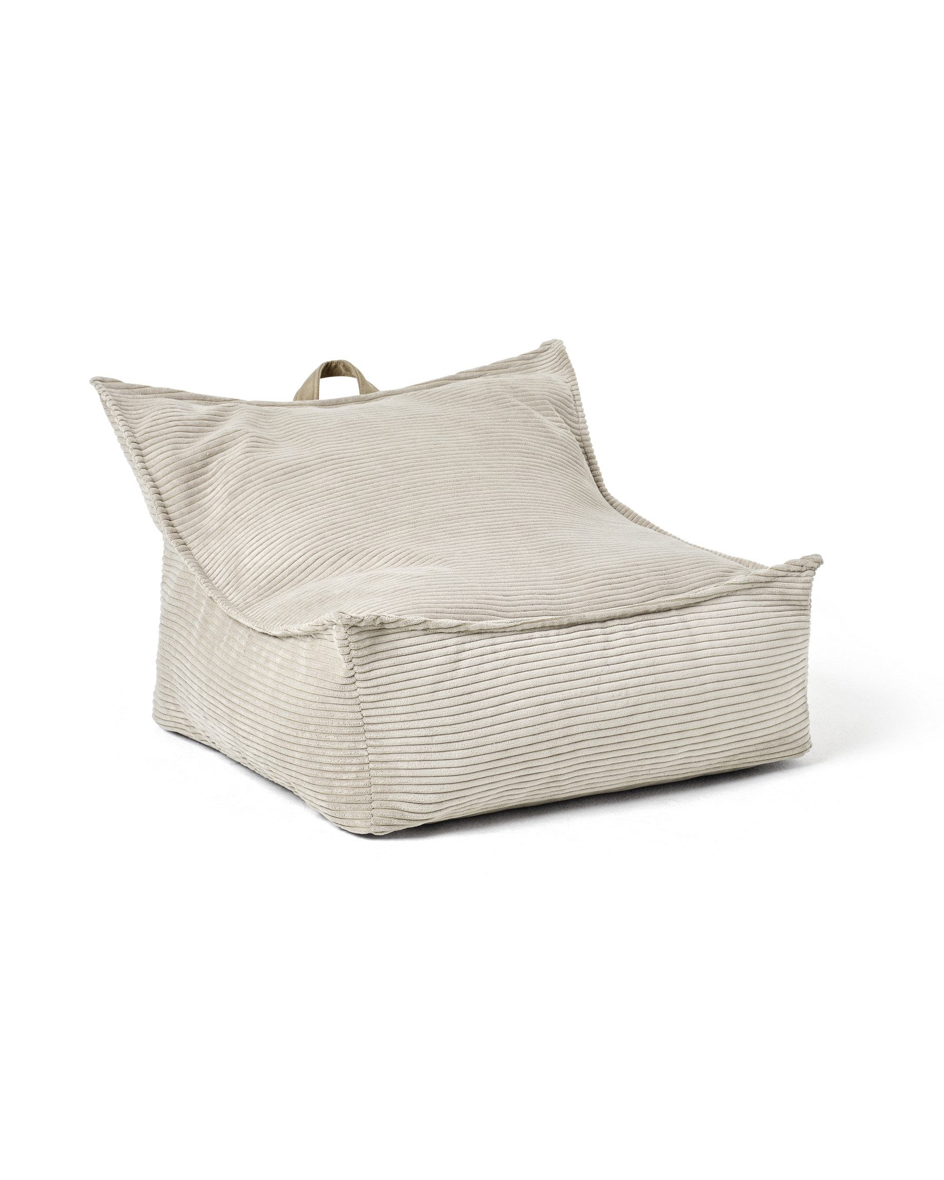 Kids Concept Sitzsack Kids Concept – Sitzsack aus Cordstoff weiß 80x75x40 cm (Aus robustem Cord-Stoff)