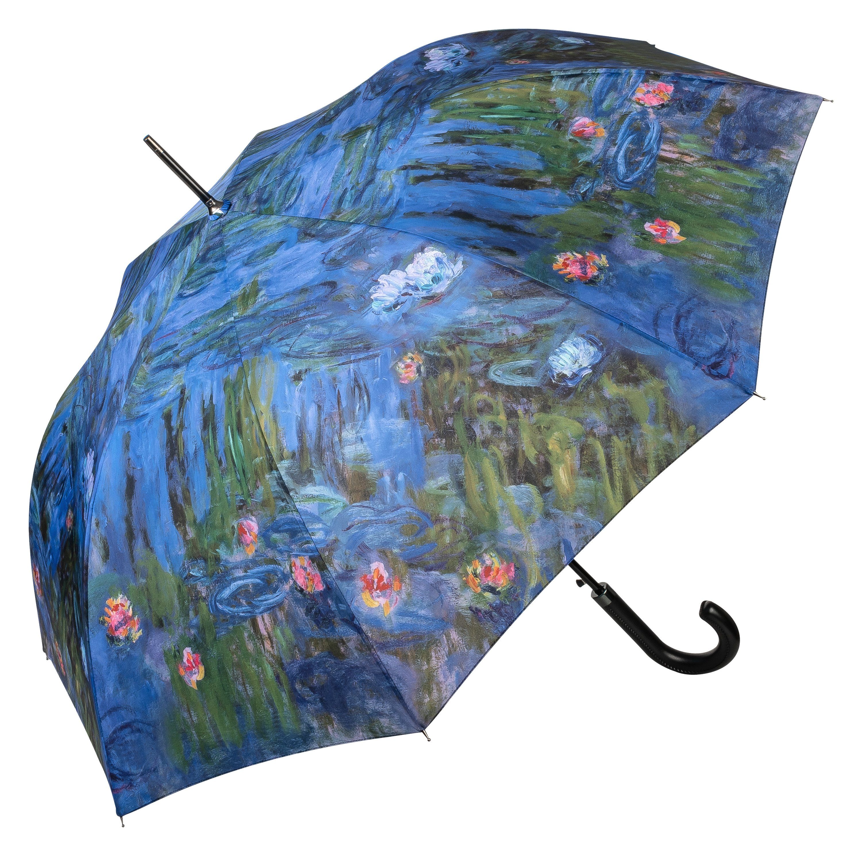 von Lilienfeld Stockregenschirm Motivschirm Claude Stabil, Seerosen Kunstdruck Kunst Monet