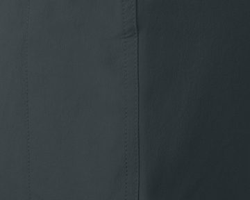 Bergson Zip-off-Hose NARRABEEN Doppel Zipp-Off Damen Wanderhose, vielseitig pflegeleicht, Normalgrößen, dunkel grau