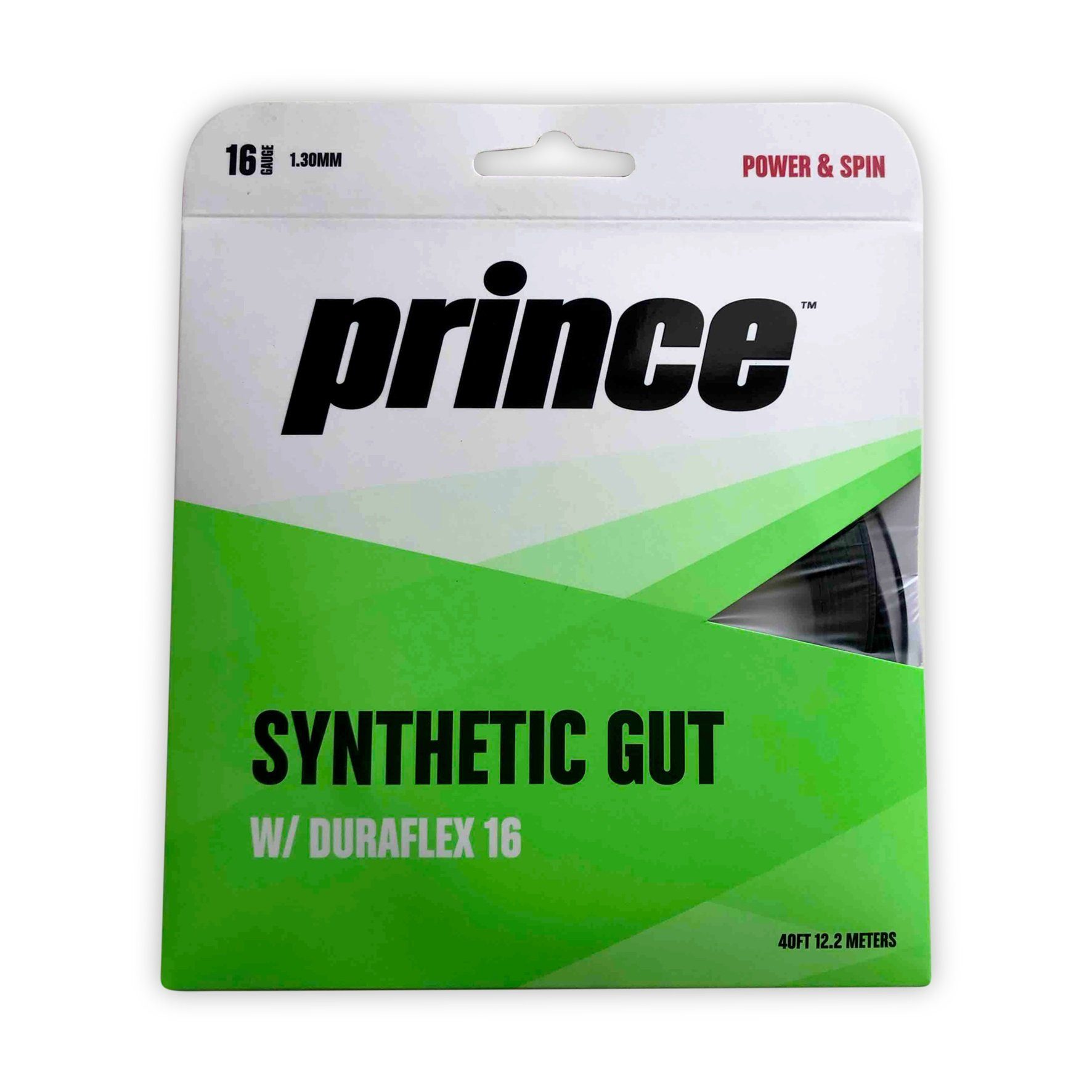 Tennissaite Synthetic Gut Duraflex (Allround+Haltbarkeit) schwarz 12m Set