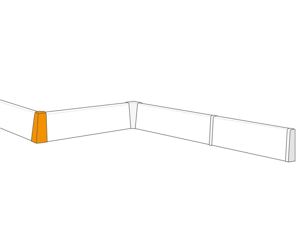 Equipped Eckprofil Equipped 1254 Außenecke Eiche 58mm günstig online kaufen