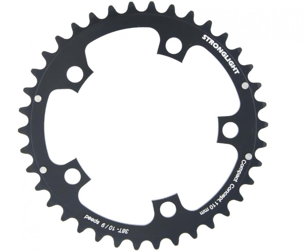 Kettenschaltung Stronglight Kettenblatt 42 Zähne, 5-Arm, 110 mm Lochkreis, Aluminium 5