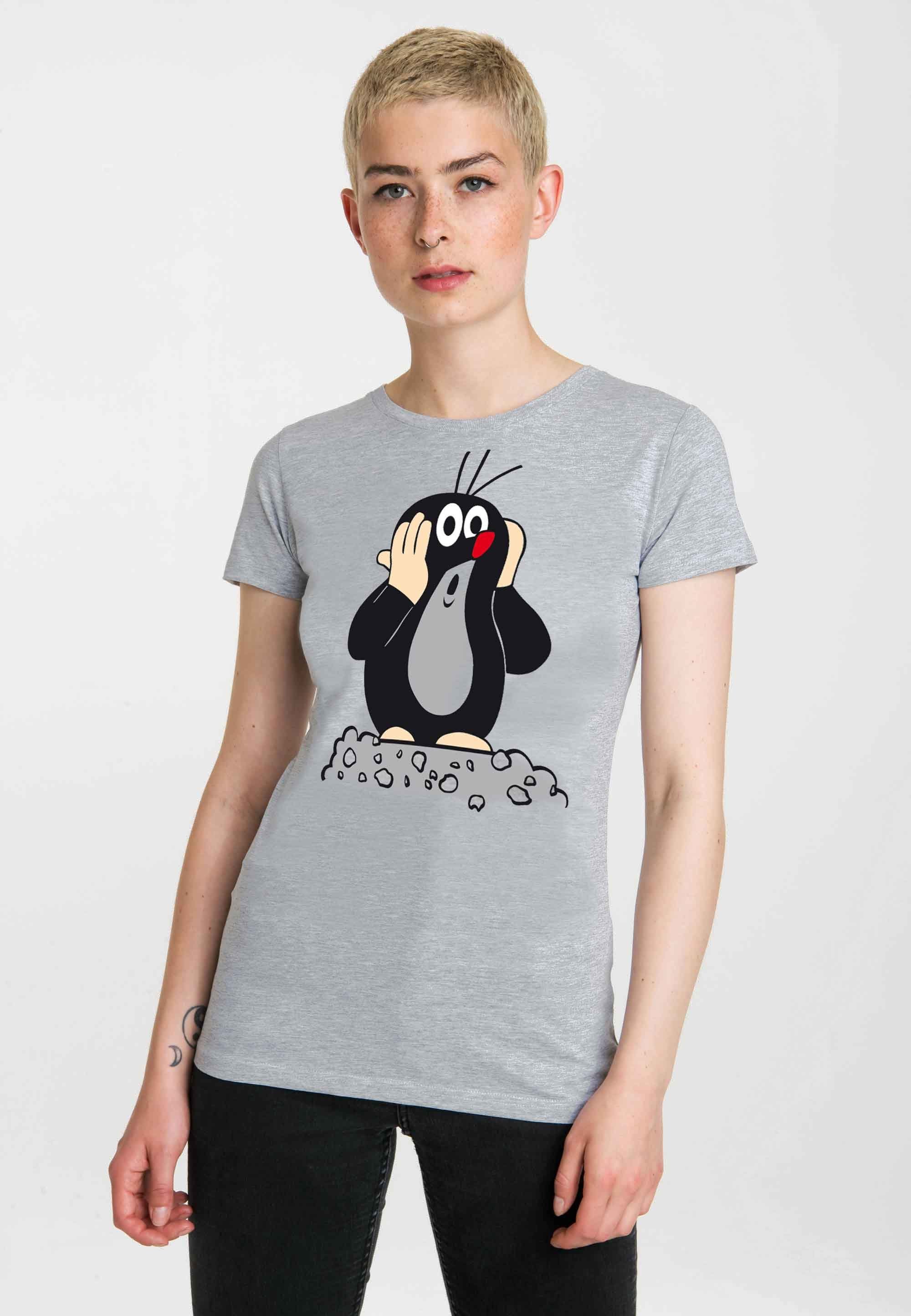 LOGOSHIRT T-Shirt Der Print mit lizenziertem Maulwurf kleine