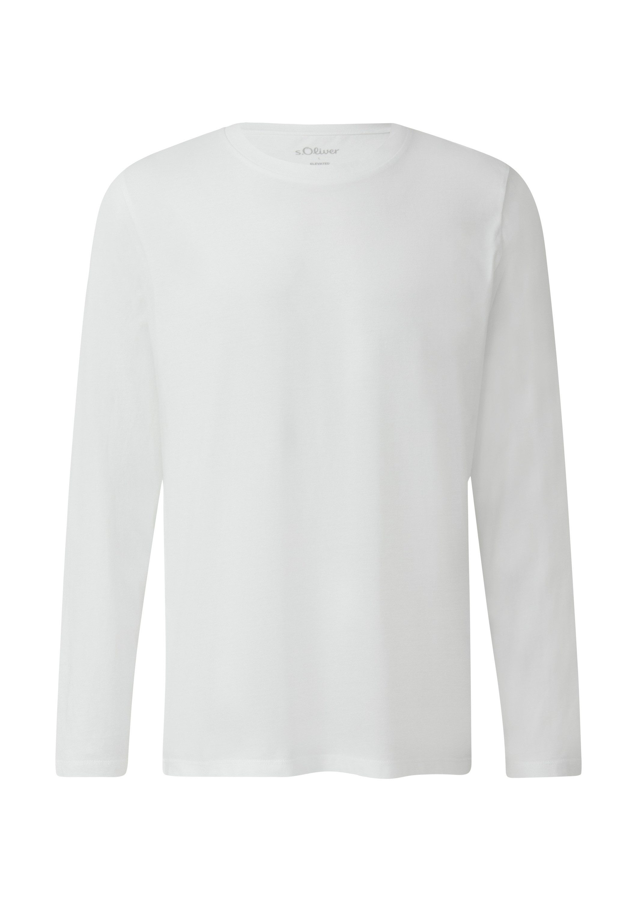 s.Oliver Langarmshirt T-Shirt Weiches Langarmshirt aus Baumwolle günstig online kaufen