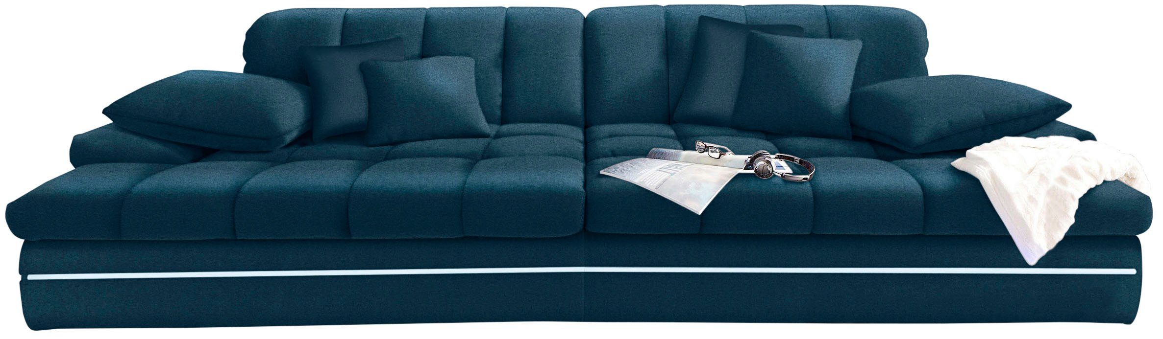 Mr. Couch Big-Sofa Biarritz 2, wahlweise mit Kaltschaum (140kg  Belastung/Sitz), Kopfteilverstellung