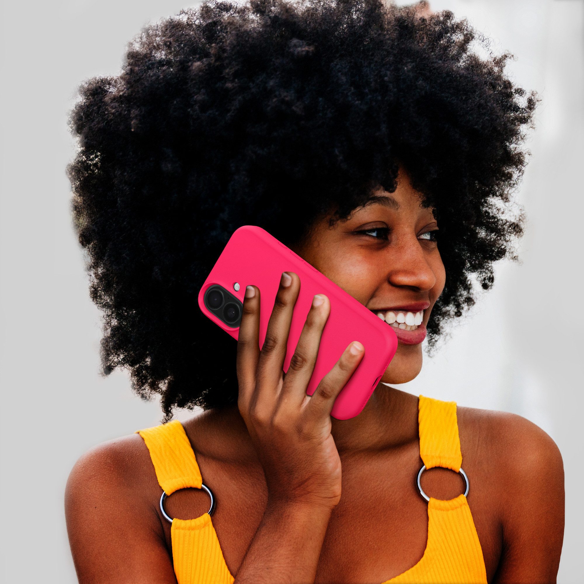 kwmobile Handyhülle Hülle für Apple iPhone 16, Hülle Silikon gummiert - Handyhülle - Handy Case Cover – Bild 5 von 5