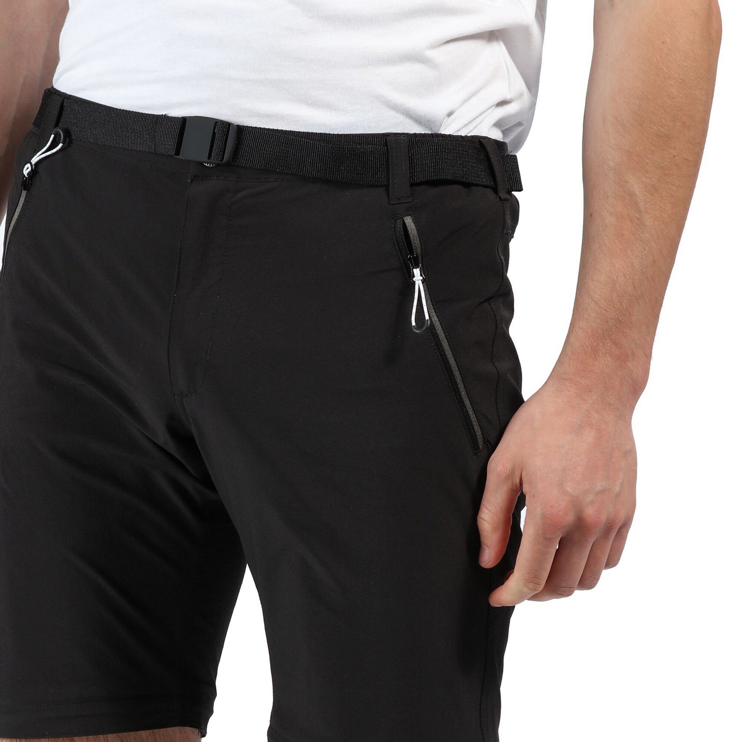 für Zip Outdoorhose Herren, Off abnehmbaren Black Xert Regatta Hosenbeinen mit
