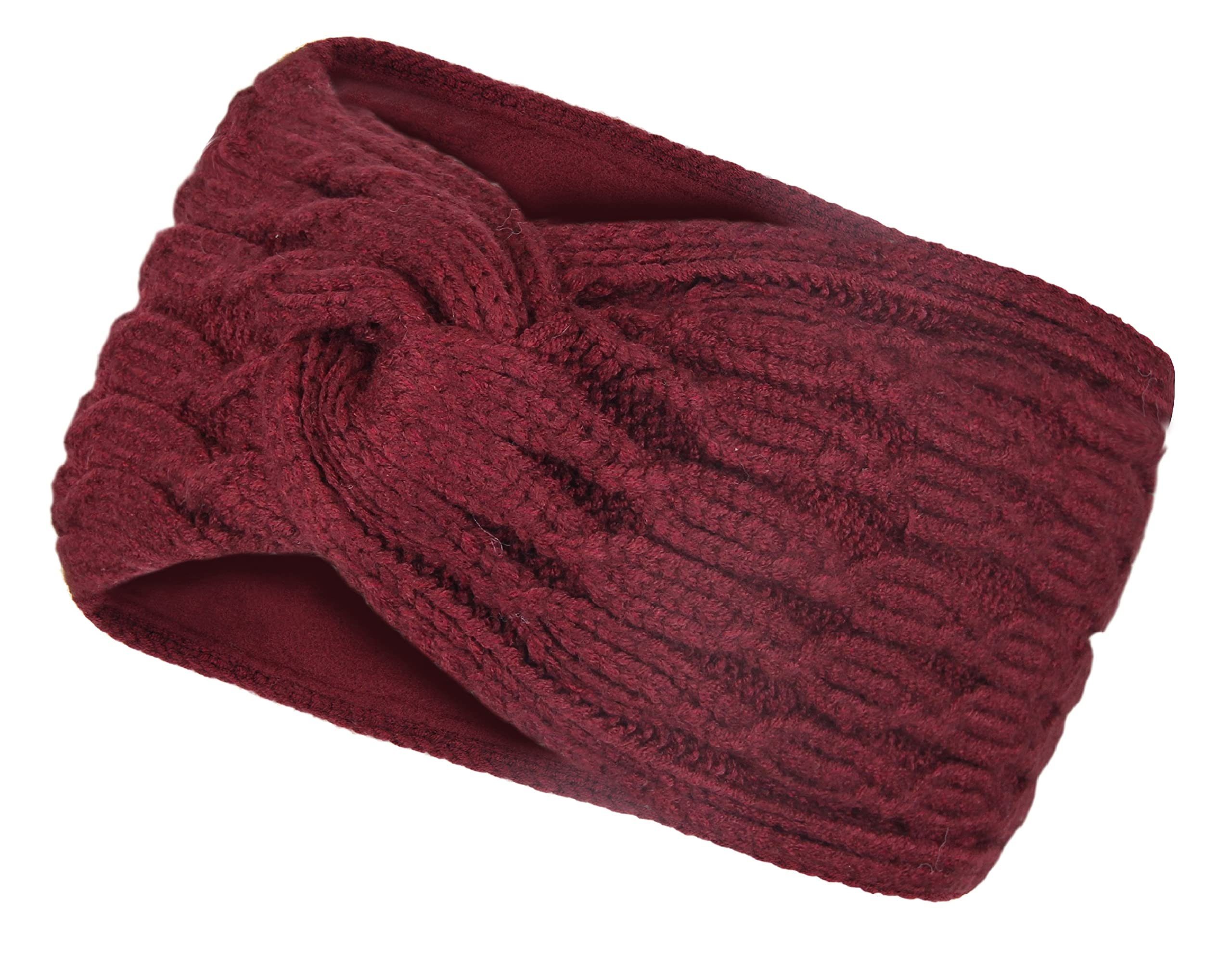 Stirnband Gefüttertes Warmes Damen Stirnband, Twist Desgin Haarband mit weichem