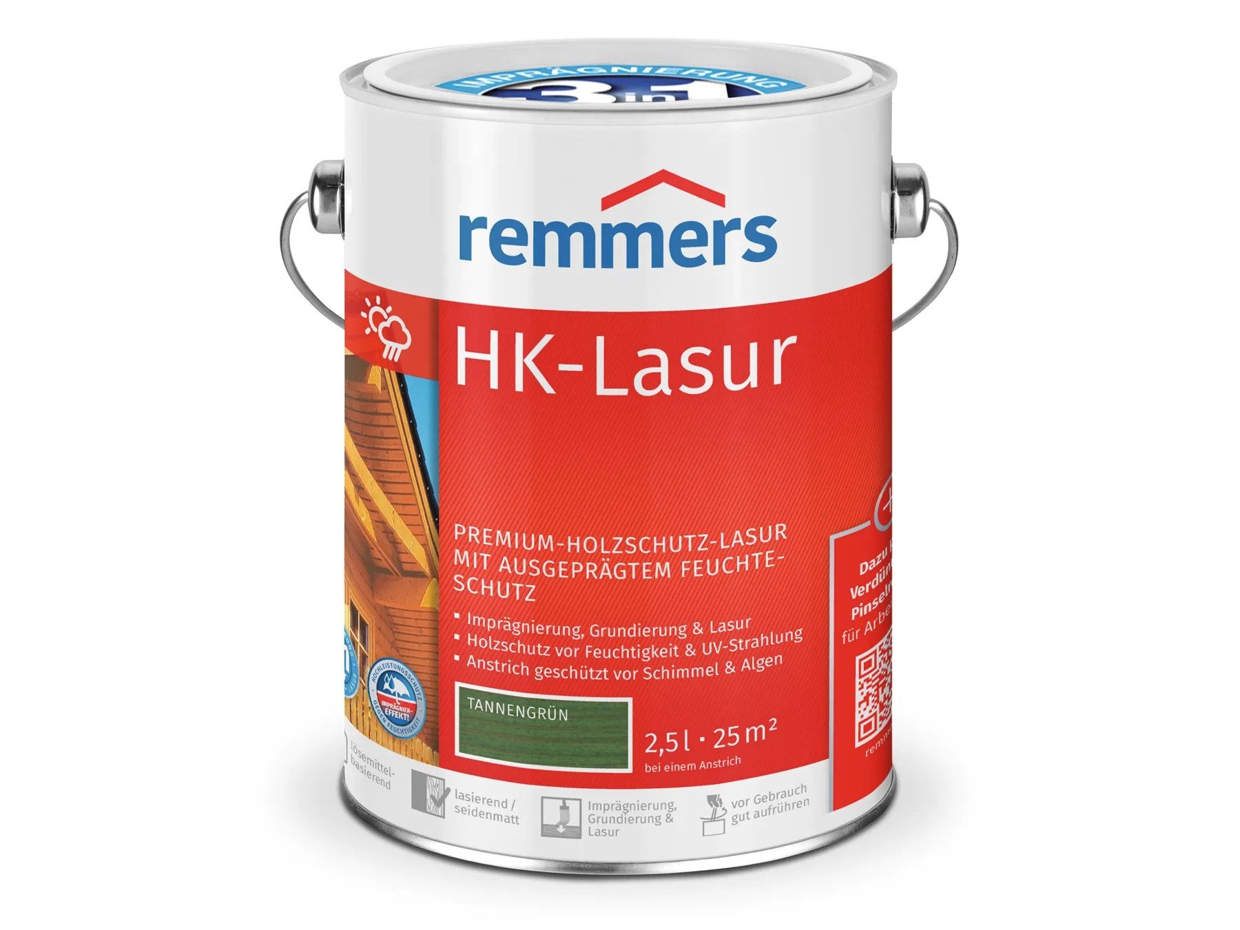 Holzschutzlasur HK-Lasur 3in1