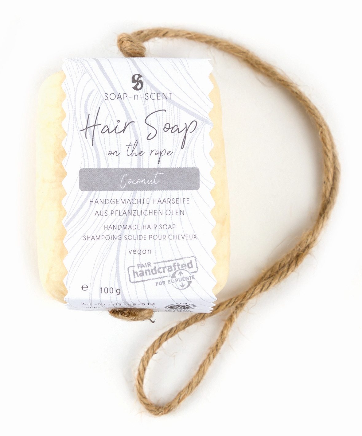 El Puente Handseife Haarseife "Hair Soap on the rope", Handmade