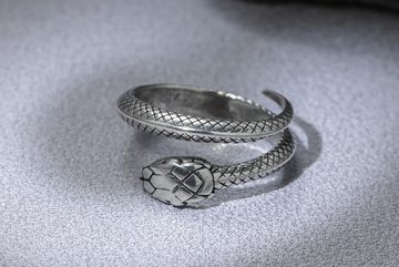 Eyecatcher Fingerring Schlangen Ring silberfarben One Size Snake Ring größenverstellbar, Größenverstellbar