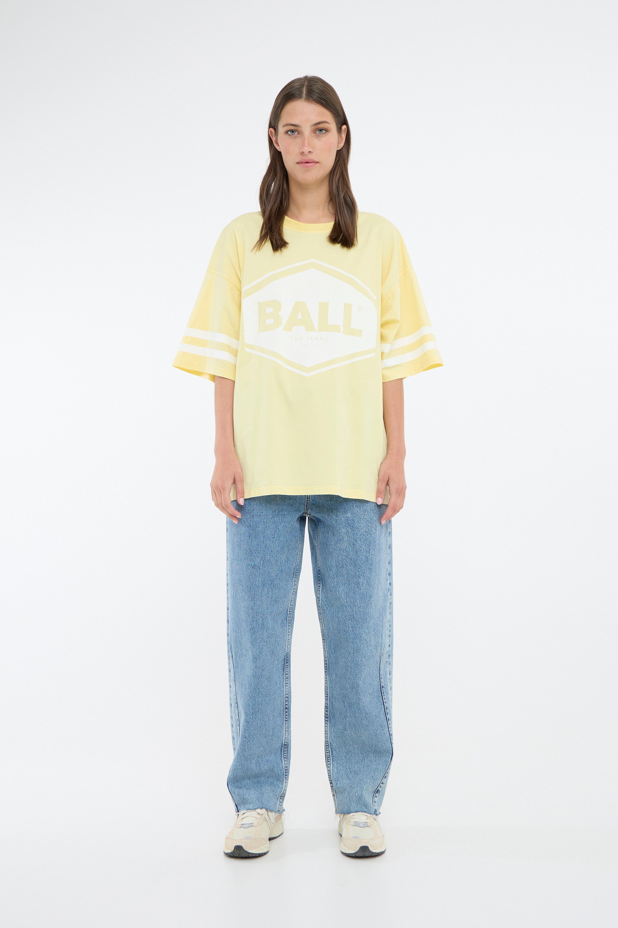 Ball T-Shirt Kurzarm-Bluse BANOEMI