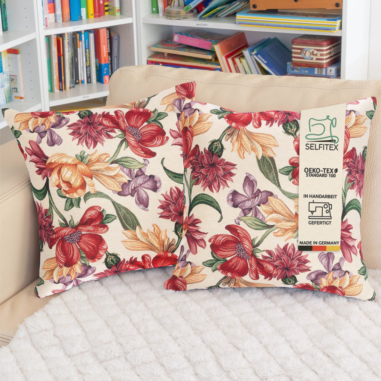 Selfitex Dekokissen mit buntem Muster im günstig online kaufen