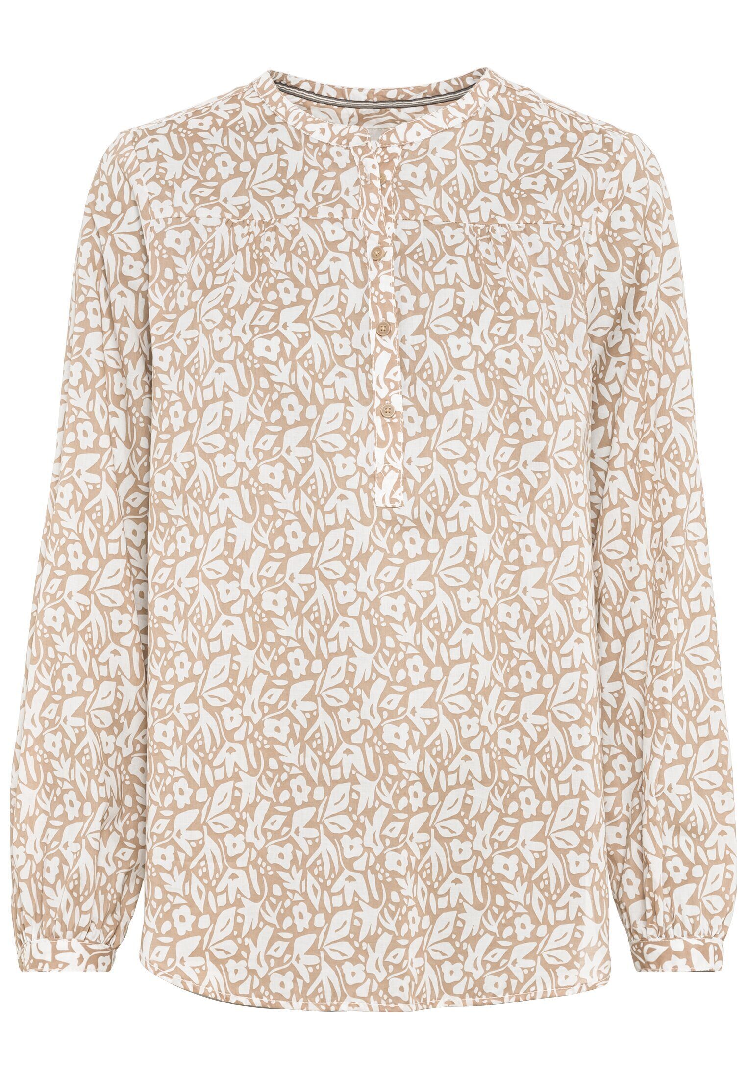 Schlupfbluse mit Allover-Blumenprint