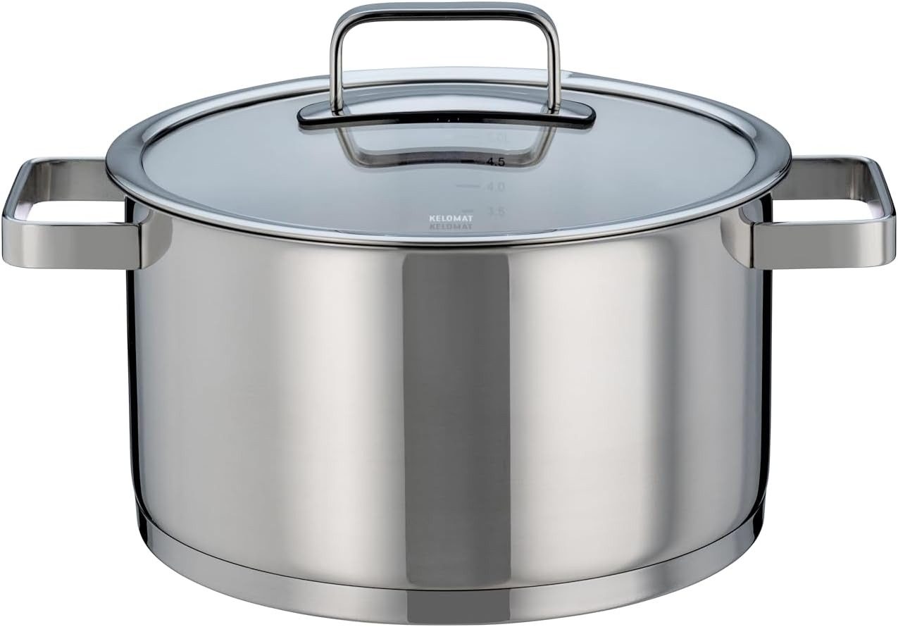 Riess Kochtopf Kelomat Fleischtopf 24cm 6,2L mit Glasdeckel KM CALIPSO