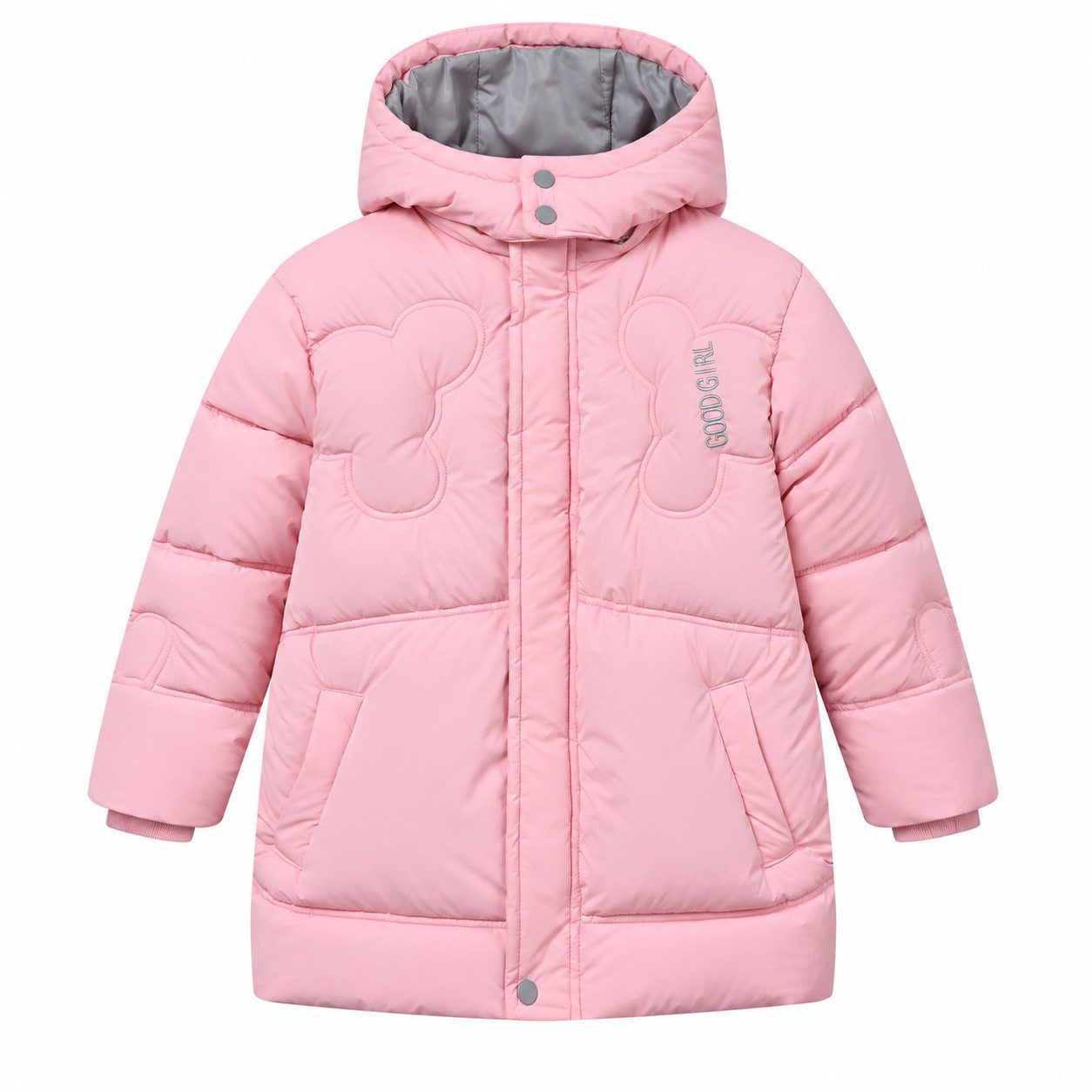 GLO-STORY Winterjacke Glo-Story Kinder Mädchen Winterjacke Jacke mit Kapuze Gr. 104 bis 158