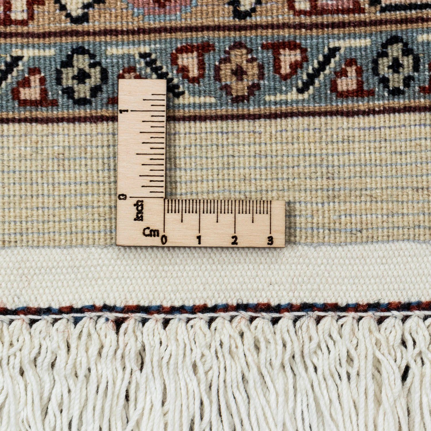 Wollteppich Moud Medaillon Beige morgenland, Zertifikat rechteckig, cm, mm, 356 Höhe: 244 10 mit x Unikat