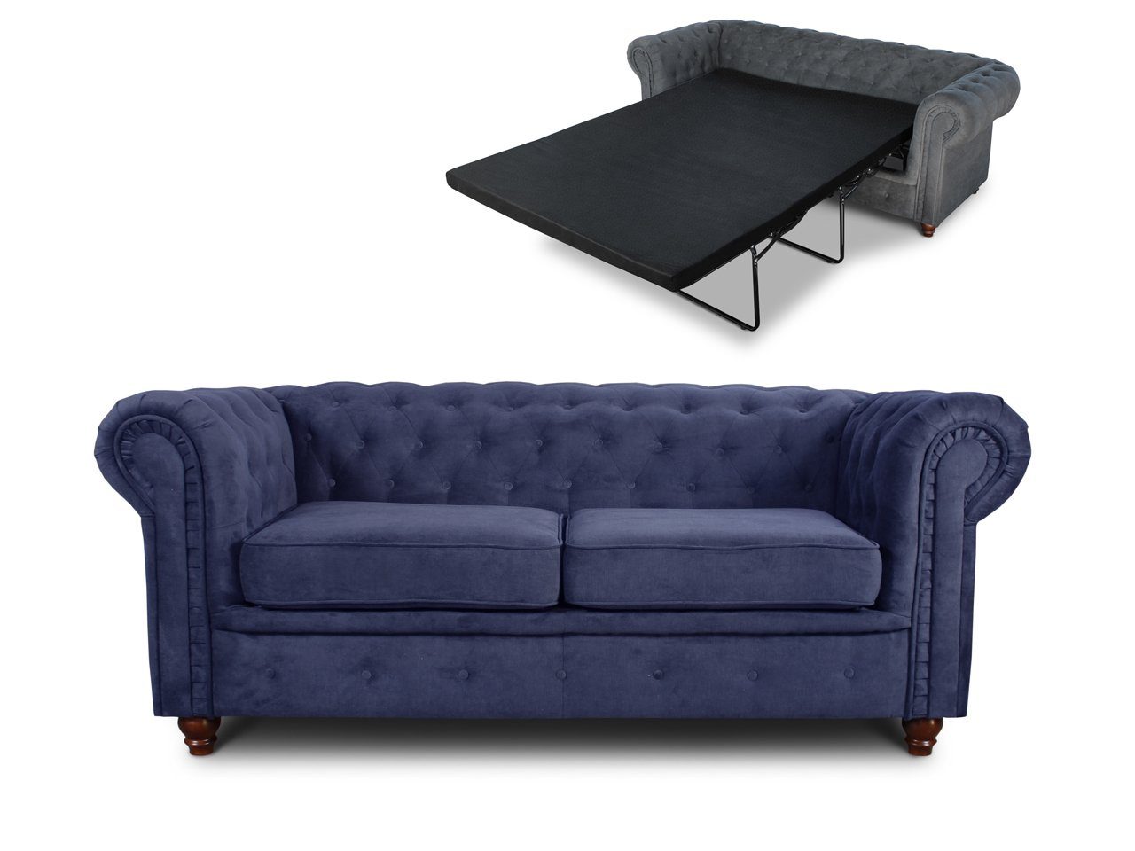 Sofnet Schlafsofa Asti 2 Bis, mit Schlaffunktion, Sofa 2-er, Bettsofa Chesterfield Sofagarnitur