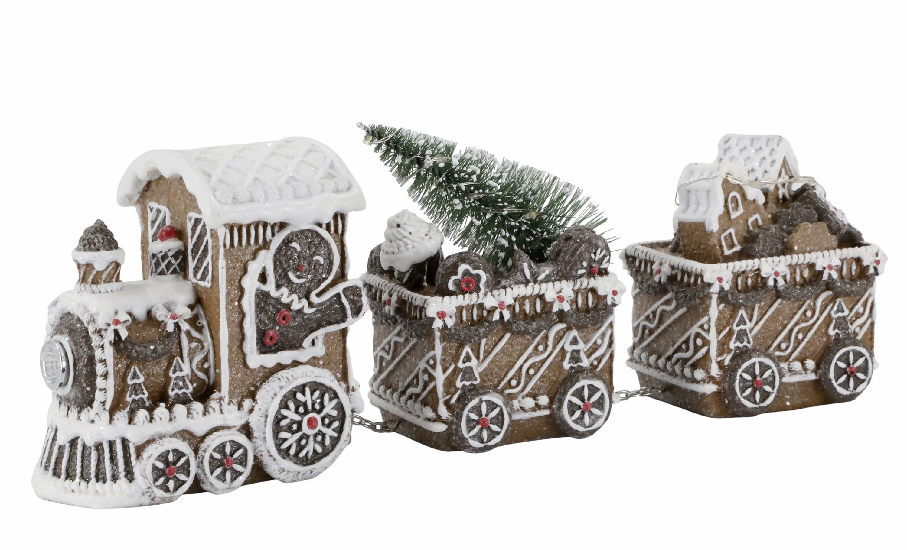 Chic Antique LED Dekoobjekt Chic Antique - Weihnachtszug mit LED Lichter Zug Weihnachtsdeko Noël