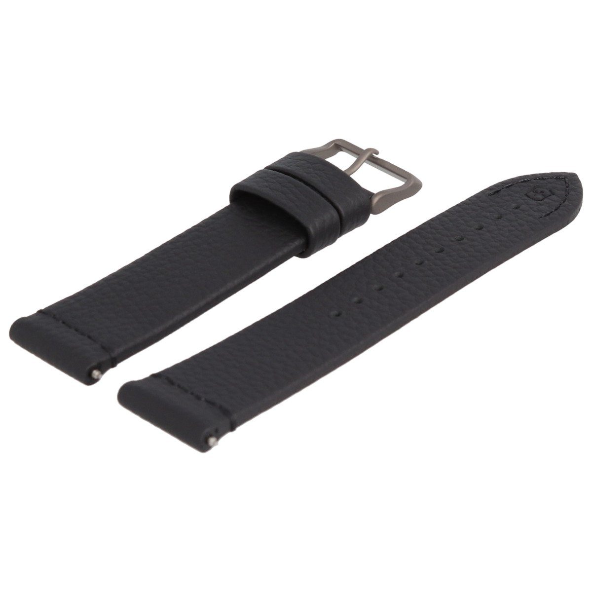 Victorinox Uhrenarmband 21mm Leder Schwarz 006241