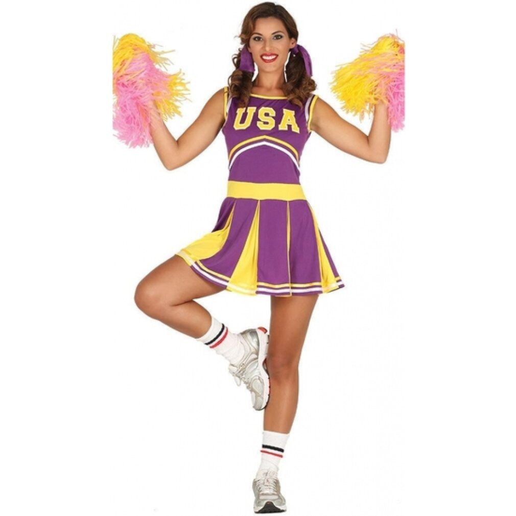 fiestasguirca Kostüm Cheerleader Kostüm lila für Damen