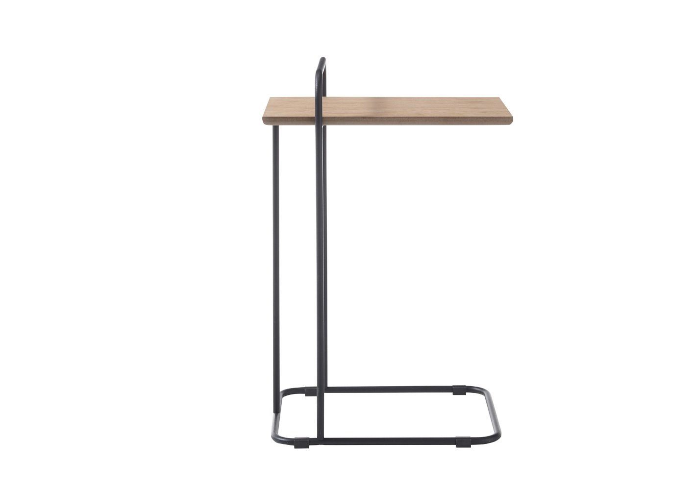 MCA furniture Couchtisch Eust, Eiche MDF Metall rechteckig schwarz geölt 48 cm | Couchtische