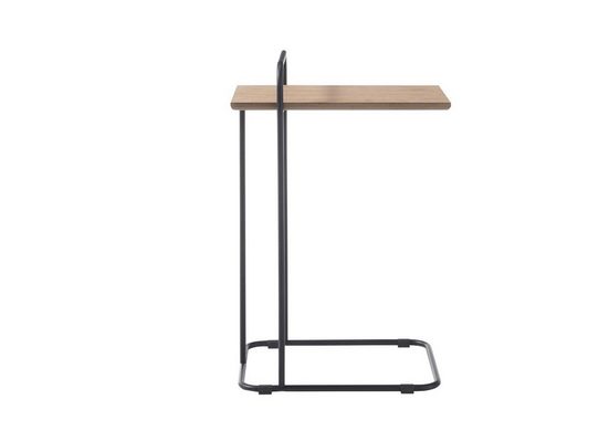 MCA furniture Couchtisch »Eust«, Beistelltisch Tisch Eiche MDF Metall rechteckig schwarz geölt 48 cm Eust