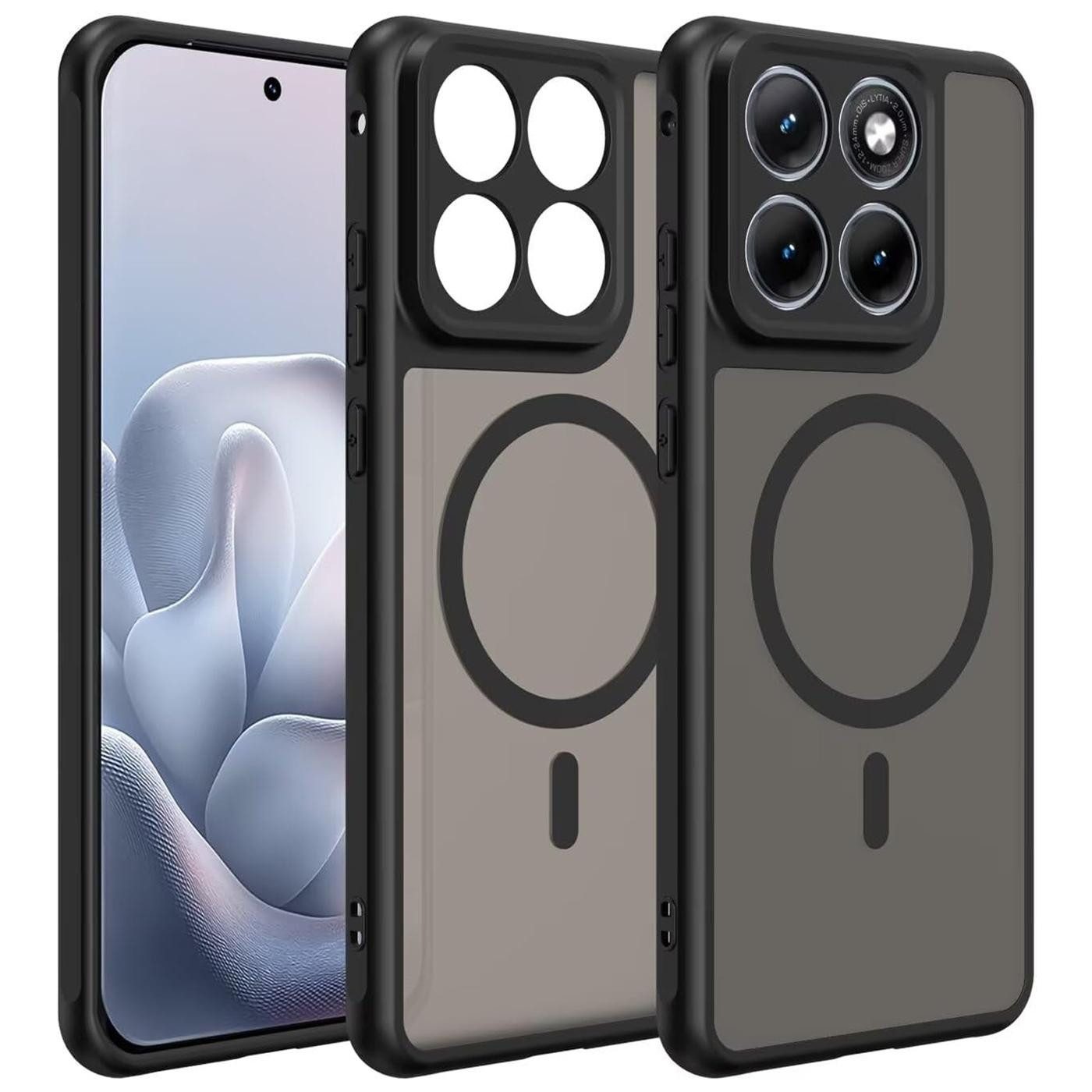 CoolGadget Handyhülle Magnet-Hülle für Motorola Edge 70 Fusion Schutzhülle magnetisch 6,78 Zoll, Hülle Matt Stoßfest kompatibel mit QI-Laden Zubehör Kameraschutz Case