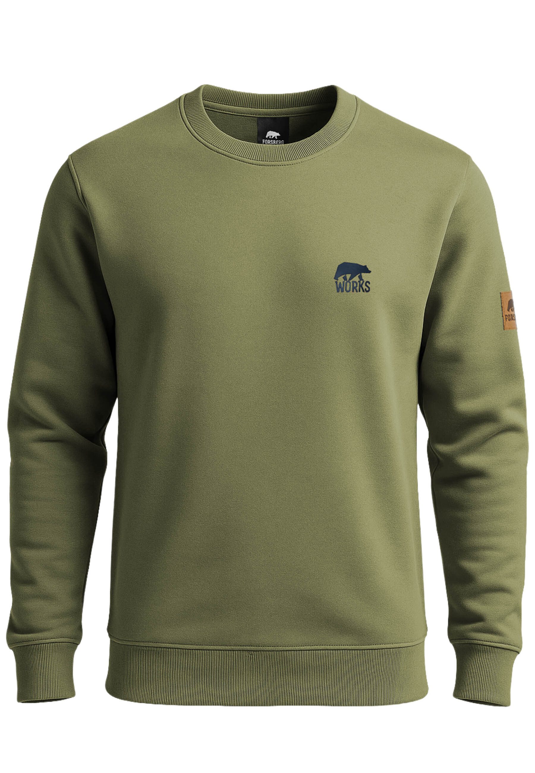 FORSBERG Sweatshirt Sweatshirt mit elastischen Einsätzen günstig online kaufen
