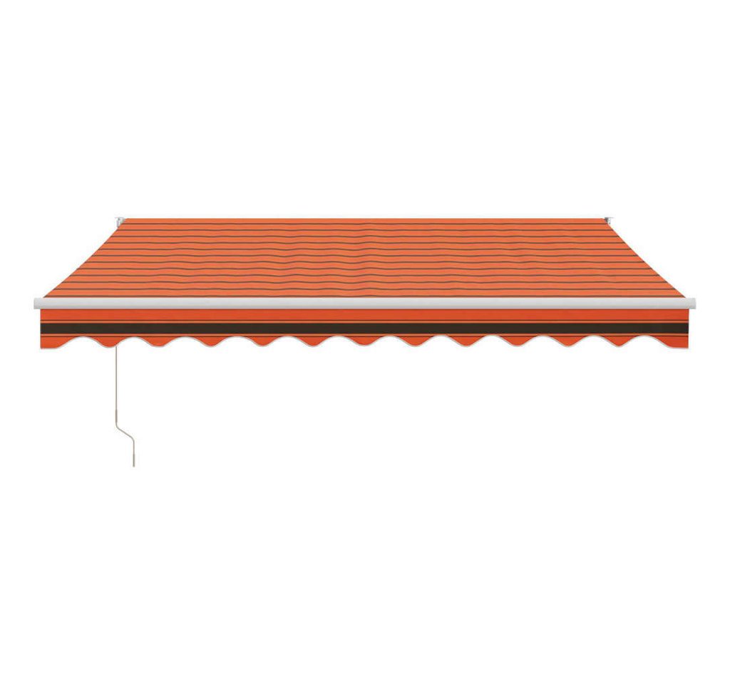 Thumbnail - vidaXL Markise Markise Einziehbar Orange und Braun 3x2,5 m Stoff und Aluminium (1-St)