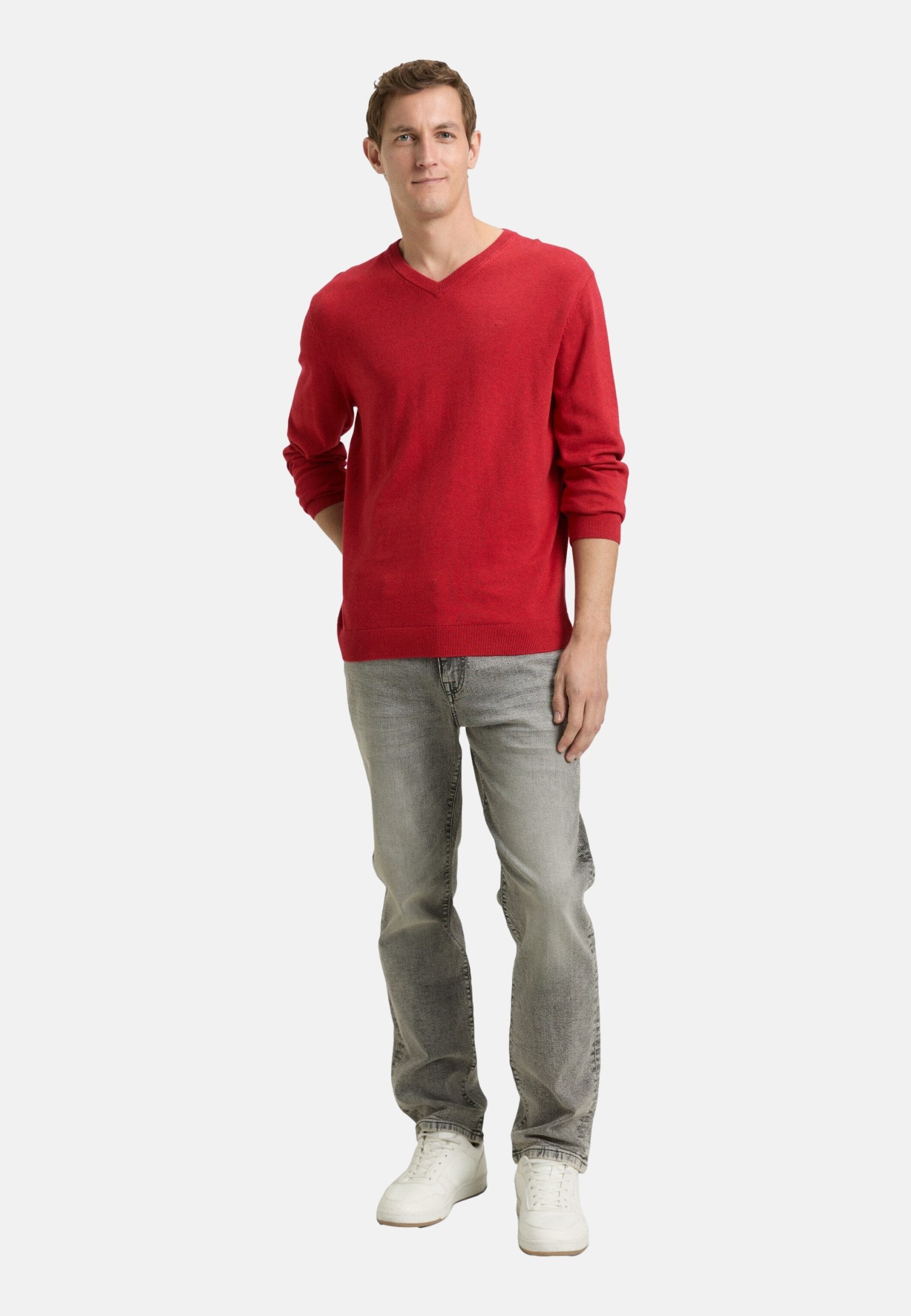 TOM TAILOR Strickpullover Pullover Strickpullover V-Neck (1-tlg) günstig online kaufen