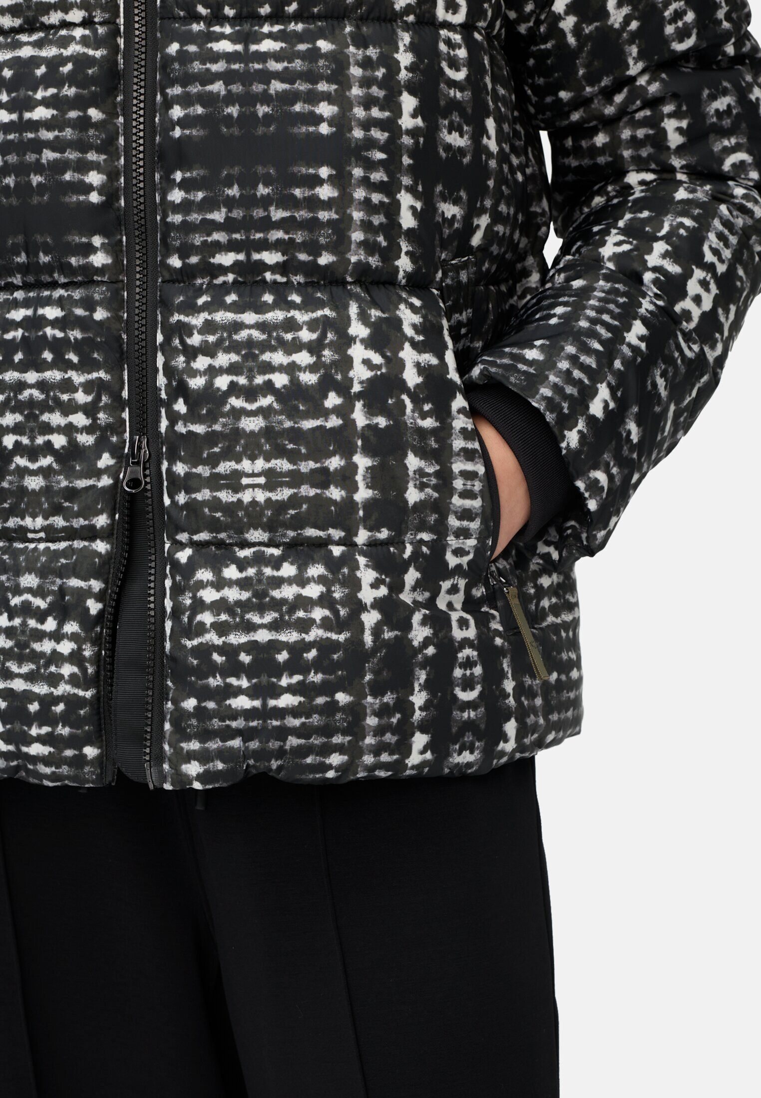 camel active Winterjacke mit verstellbarer Kapuze Langarm