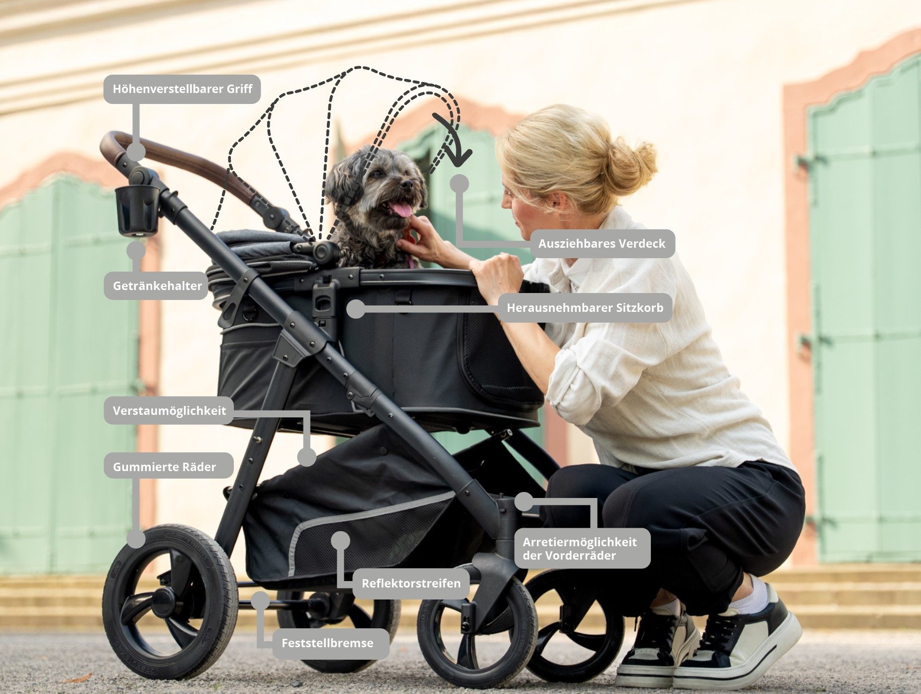 TrendPet Hundebuggy Walk, bis 22 Kg