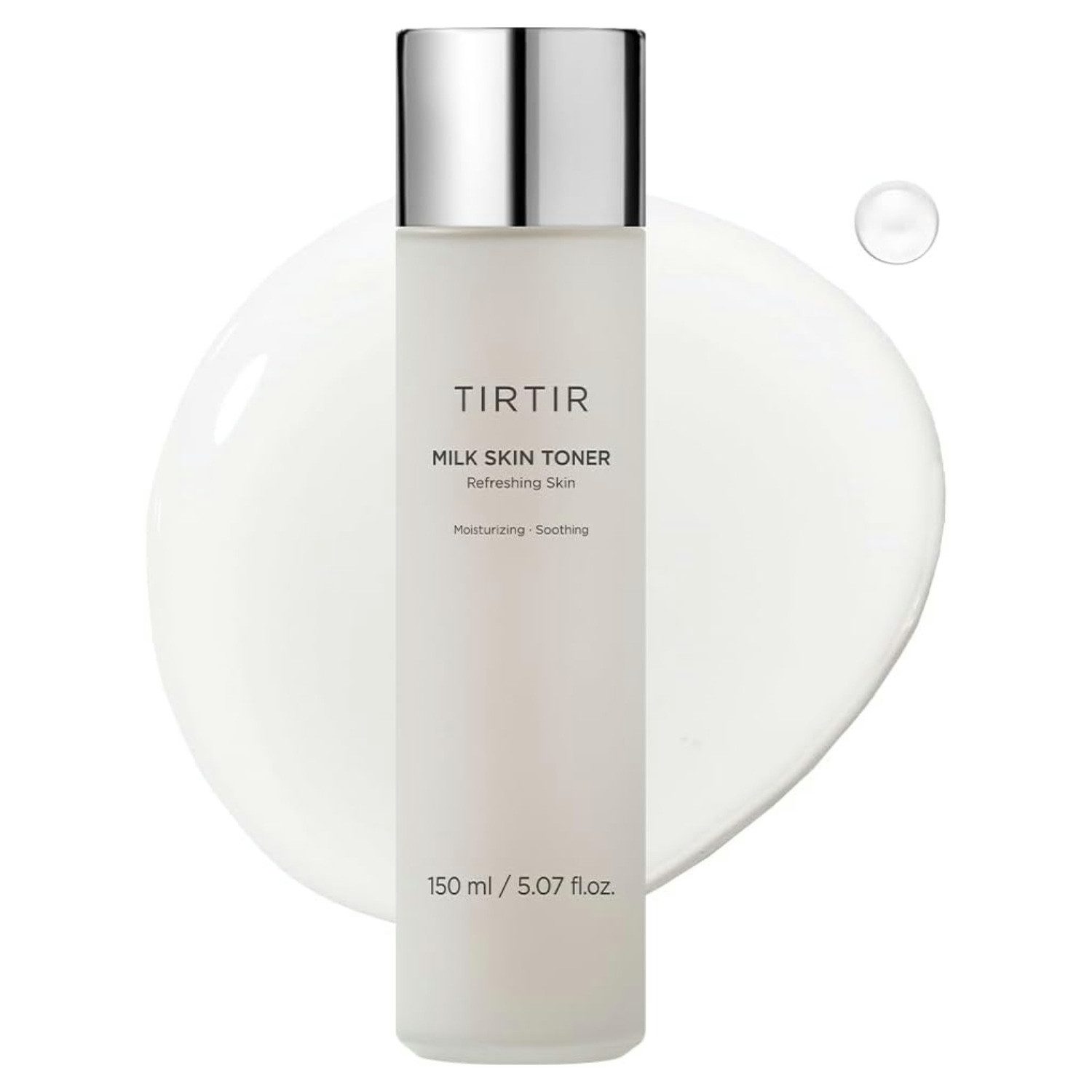 TIRTIR Toner Milk Skin Toner 150ml – Gesichtswasser mit Niacinamid & Reiskleieextrakt, feuchtigkeitsspendend & beruhigend, für empfindliche Haut & alle Hauttypen, koreanische Pflege