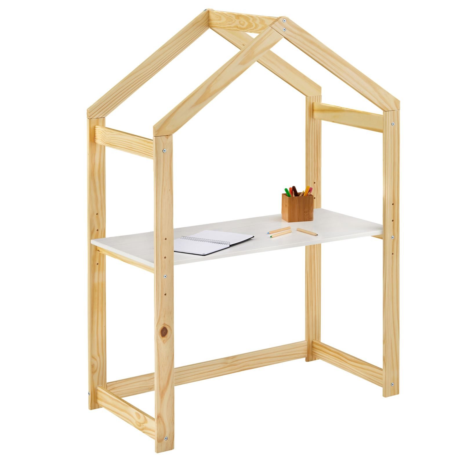 IDIMEX Kinderschreibtisch LIA, Kinder Basteltisch in Hausform, Maltisch höh günstig online kaufen