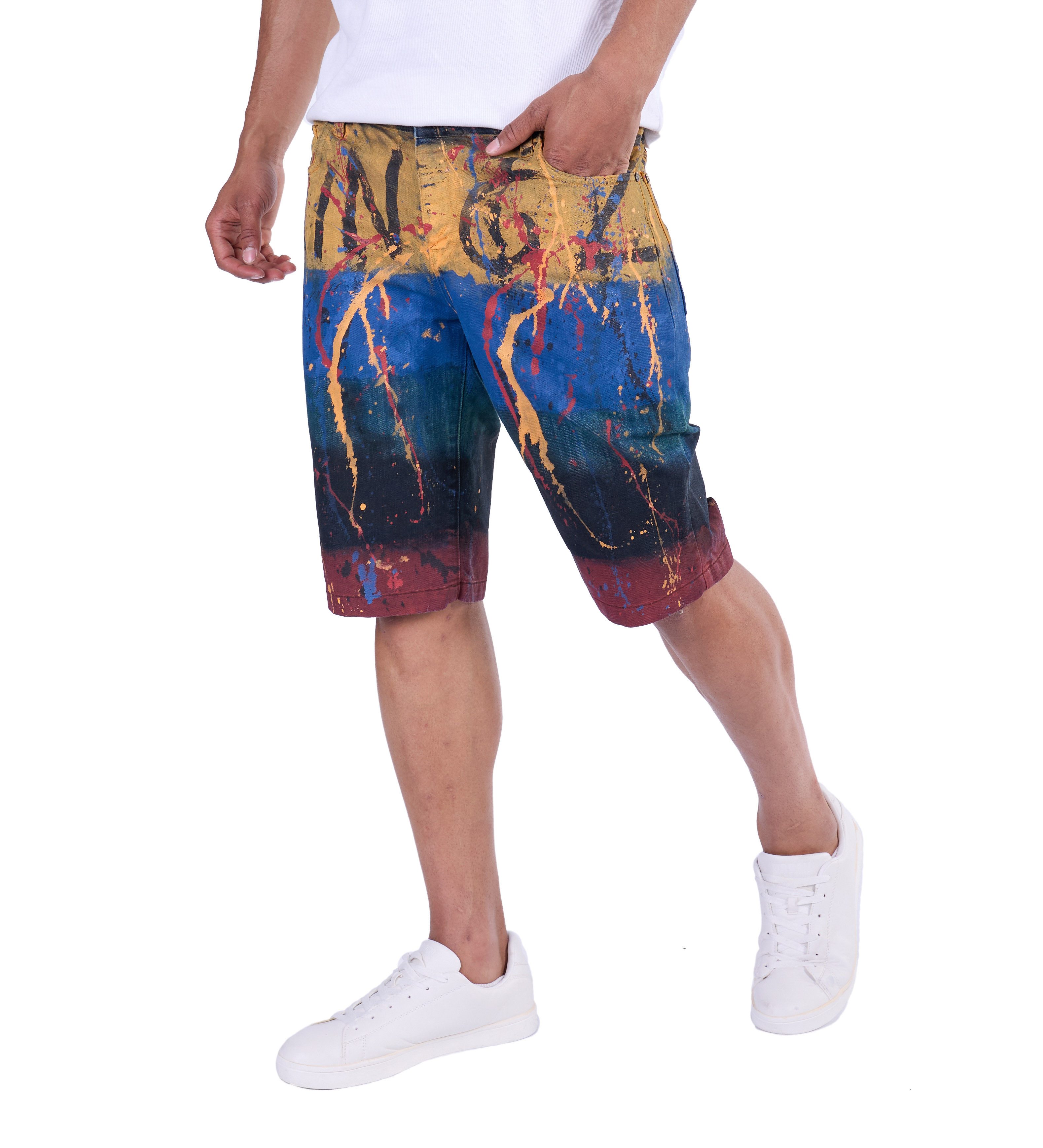 KINGZ Caprihose KINGZ Urban Herren Jeanscapri günstig online kaufen