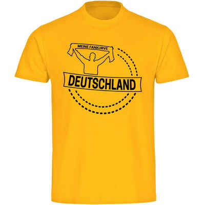 multifanshop T-Shirt Kinder Deutschland - Meine Fankurve - Boy Girl