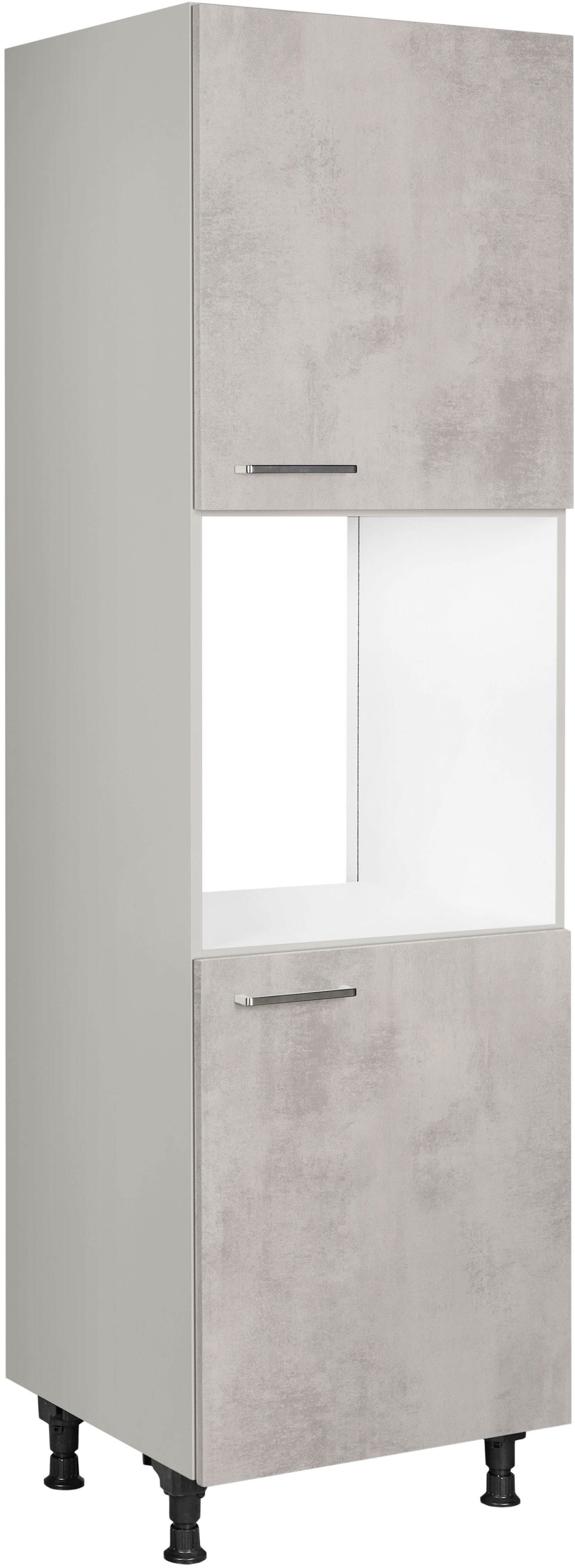 nobilia® Herdumbauschrank "Riva", Ausrichtung wählbar, mit zwei zusätzlichen Türen, vormontiert, Breite/Höhe: 60/167,8 cm
