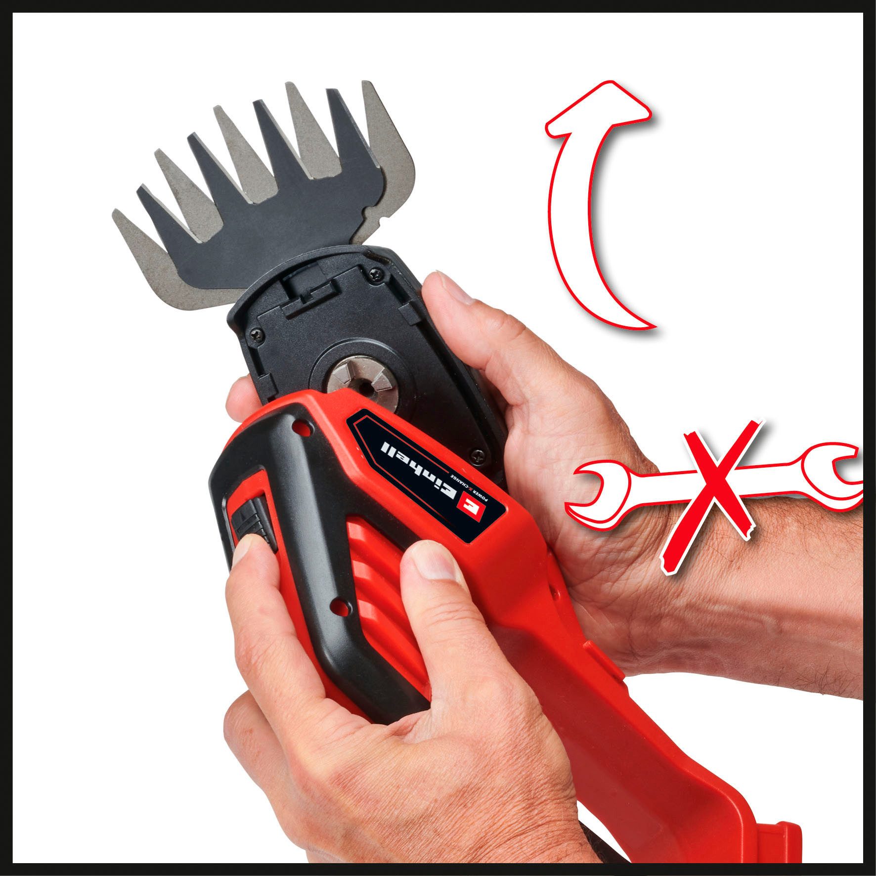 Einhell Akku-Gras- und Strauchscherenset »GE-CG 18/100 Li T Kit«, Inkl. 2,5 Ah Akku und Ladegerät – Bild 5 von 5