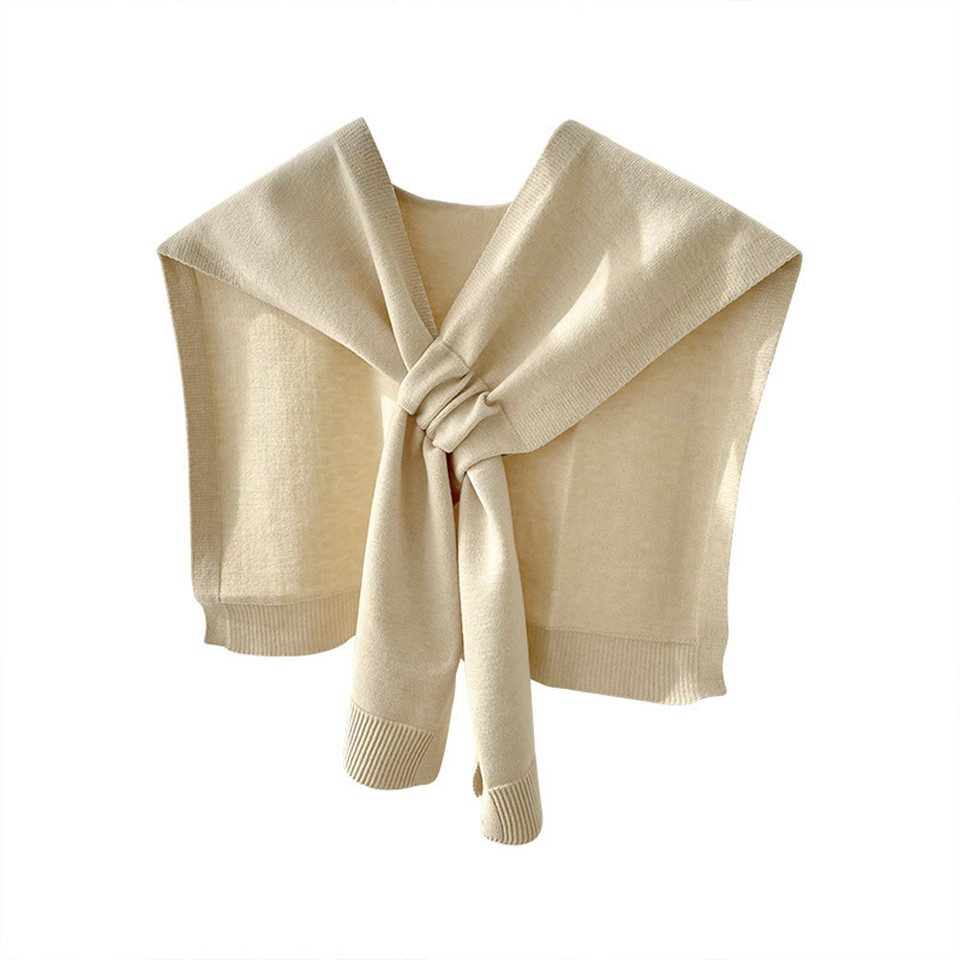 Coonoor Modeschal Modischer Strick-Überwurf für Damen – geknoteter Schal-Cape, vielseitiges Accessoire für Freizeit und Reisen