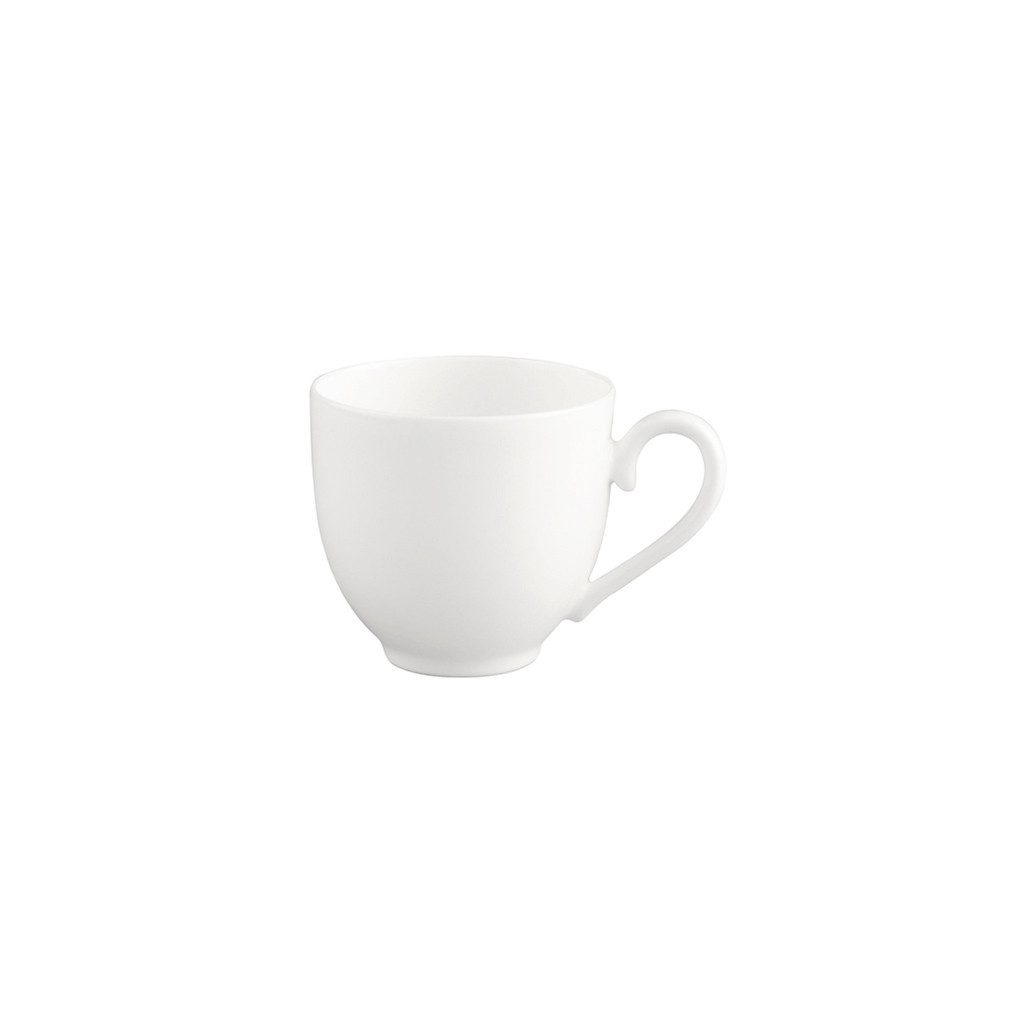 Villeroy & Boch Signature Espressotasse White Pearl Mokka-/Espressoobertasse, 1-tlg., Porzellan, Premium Bone Porcelain, mikrow.- & spülm.sicher, Made in Germany