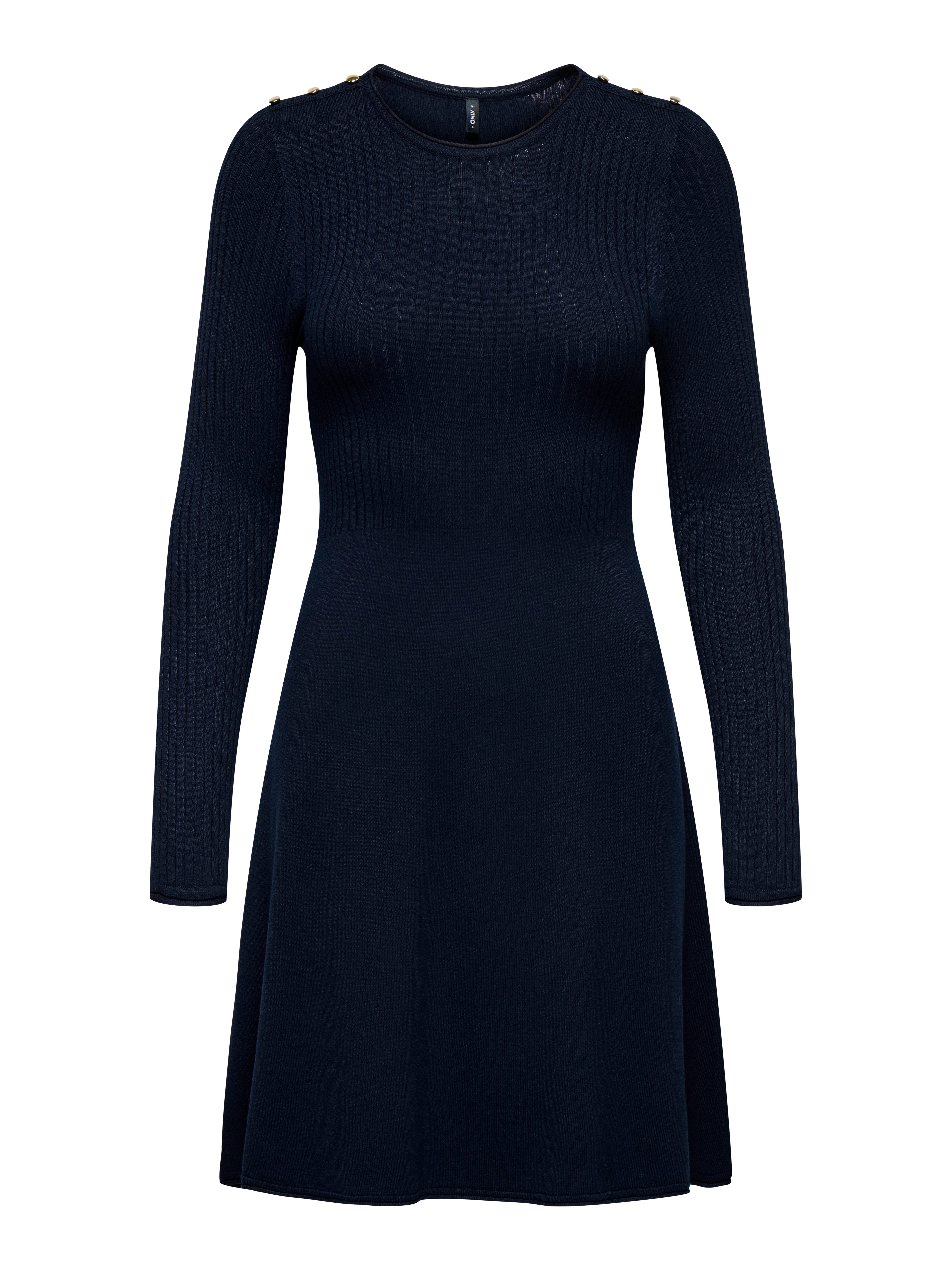 Midikleid ONLMILA SL BUTTON O-NECK DRESS EX KNT