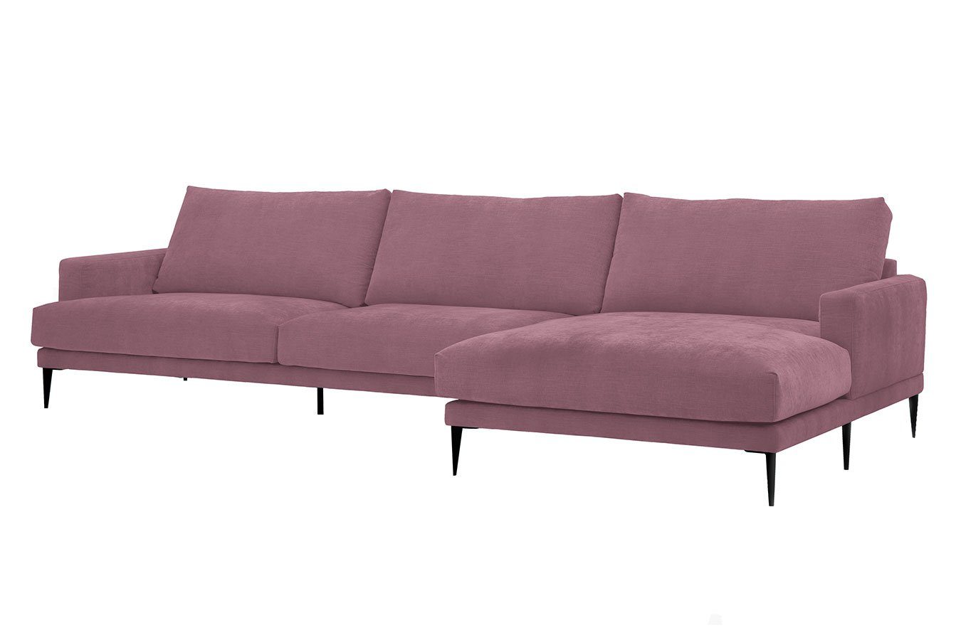 daslagerhaus living Big-Sofa Sofakombination Duck Stoff pink