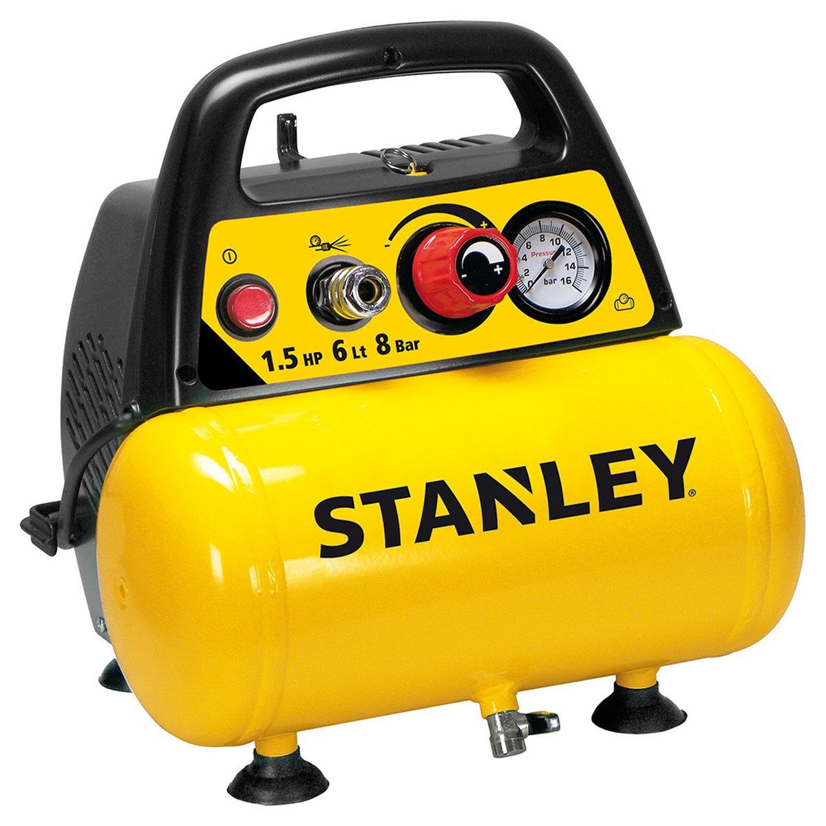 STANLEY Kompressor Compressor - incl. 6-delige accessoireset - 8 bar - 6 L