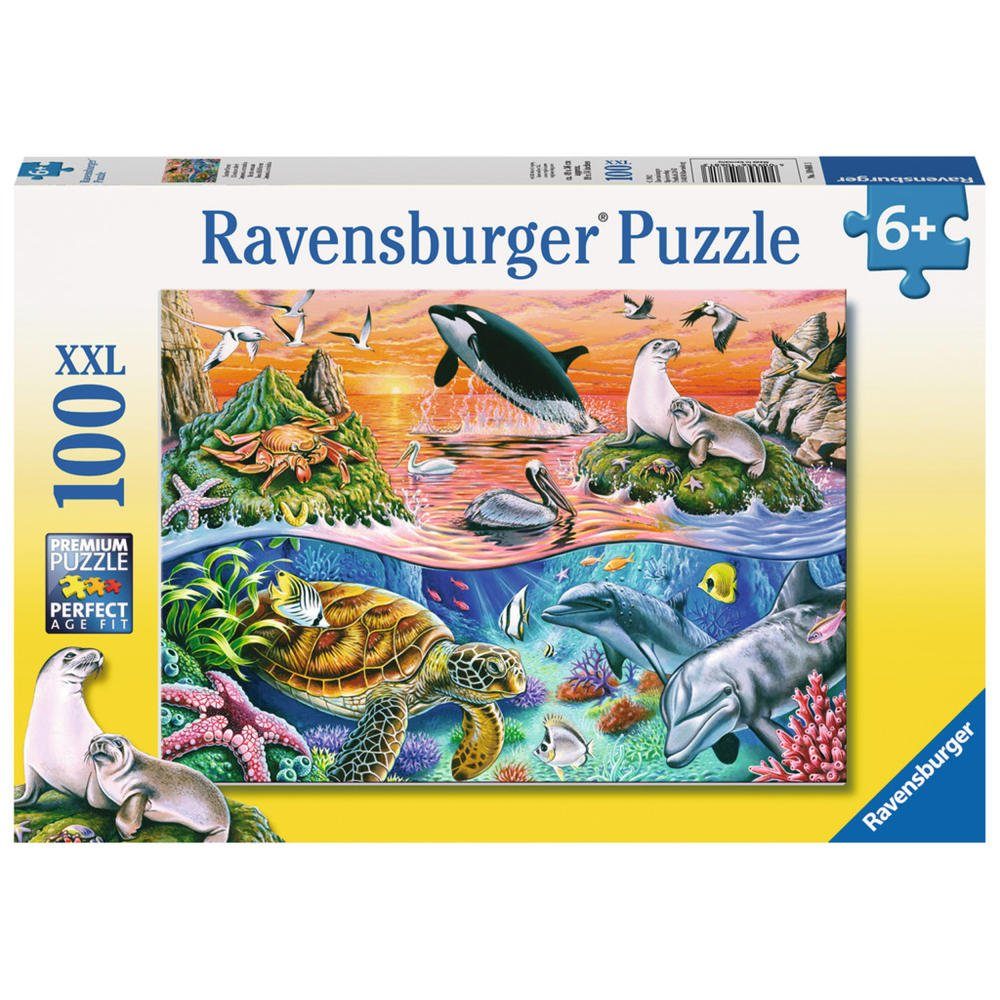 Ravensburger Puzzle Bunter Ozean, 100 Puzzleteile