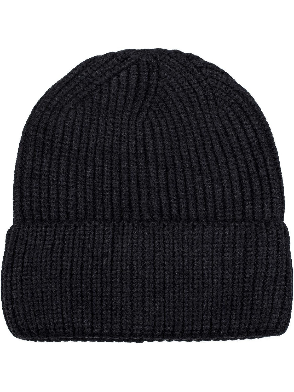 styleBREAKER Strickmütze Feinstrick Beanie Mütze mit Krempe (1-St) günstig online kaufen