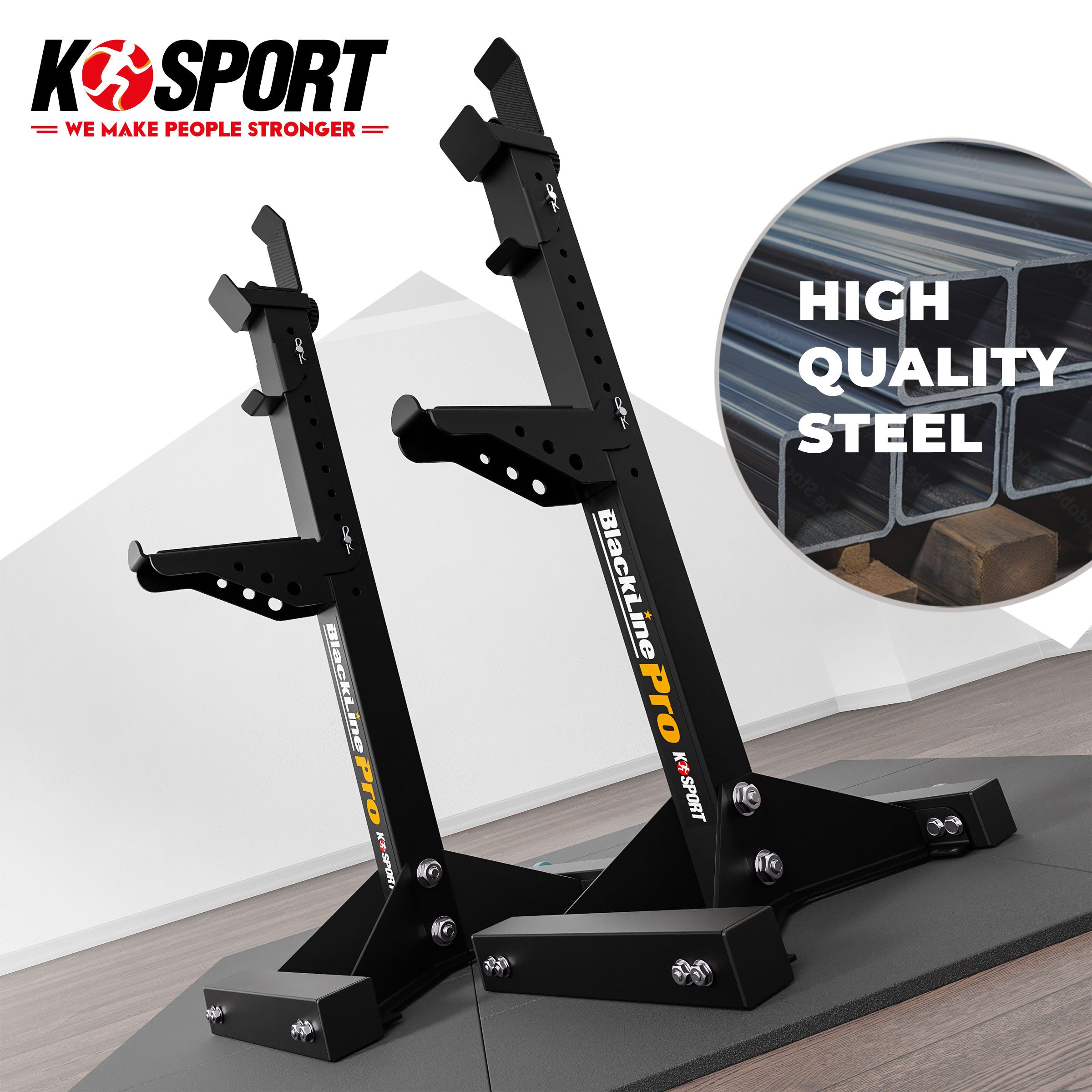 K-SPORT Squat Rack Massiver verstellbarer Hantelständer