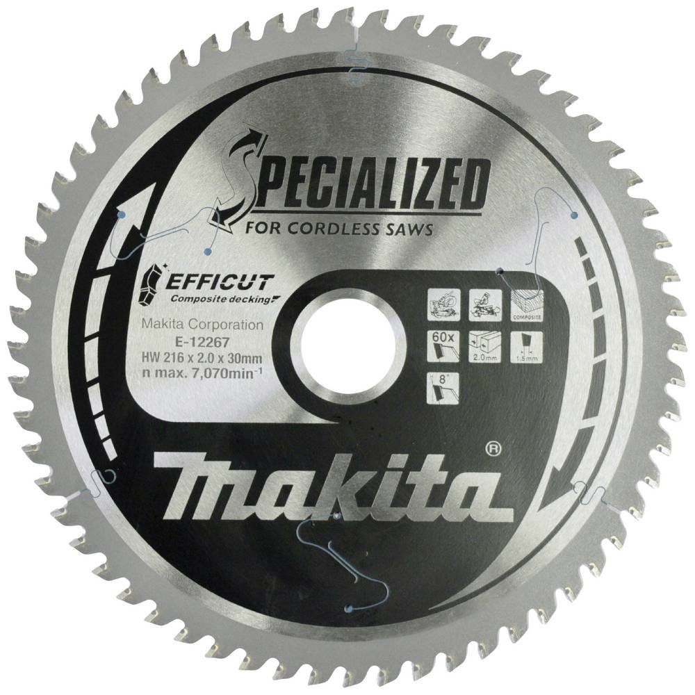 Makita Kreissägeblatt EFFICUT Sägeb.216x30x60Z