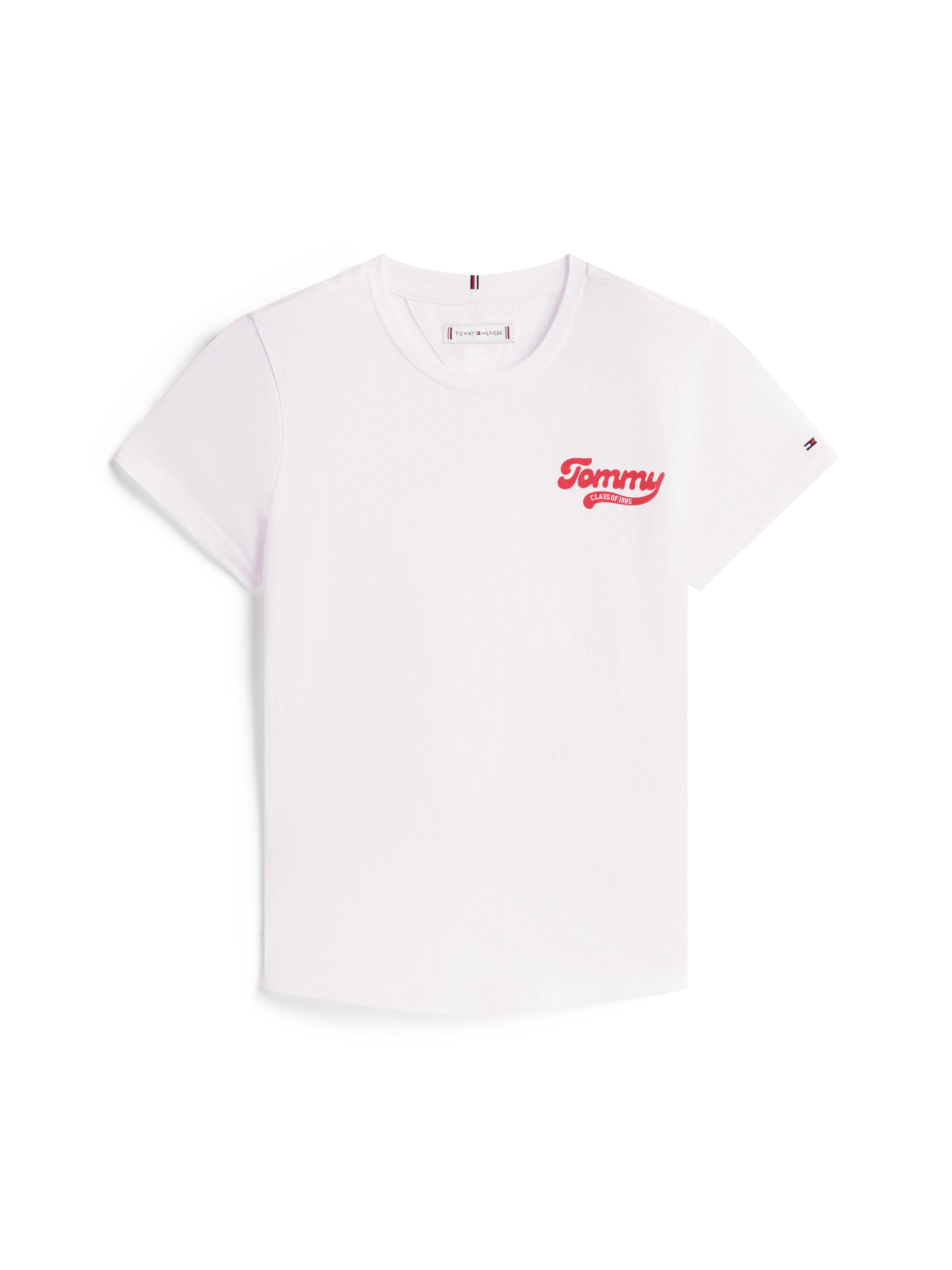 Tommy Hilfiger T-Shirt TOMMY GRAPHIC FLOCK TEE S/S Kinder bis 16 Jahre, Druck – Bild 5 von 5