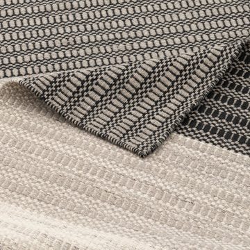 Wollteppich Natur Teppich Wolle Skandi Stripes, Pergamon, Rechteckig, Höhe: 8 mm